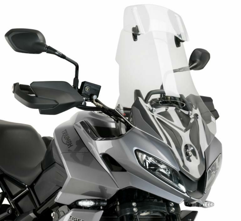 PUIG バイザー付ツーリングスクリーン クリア TRIUMPH タイガースポーツ660 (2022-2024)