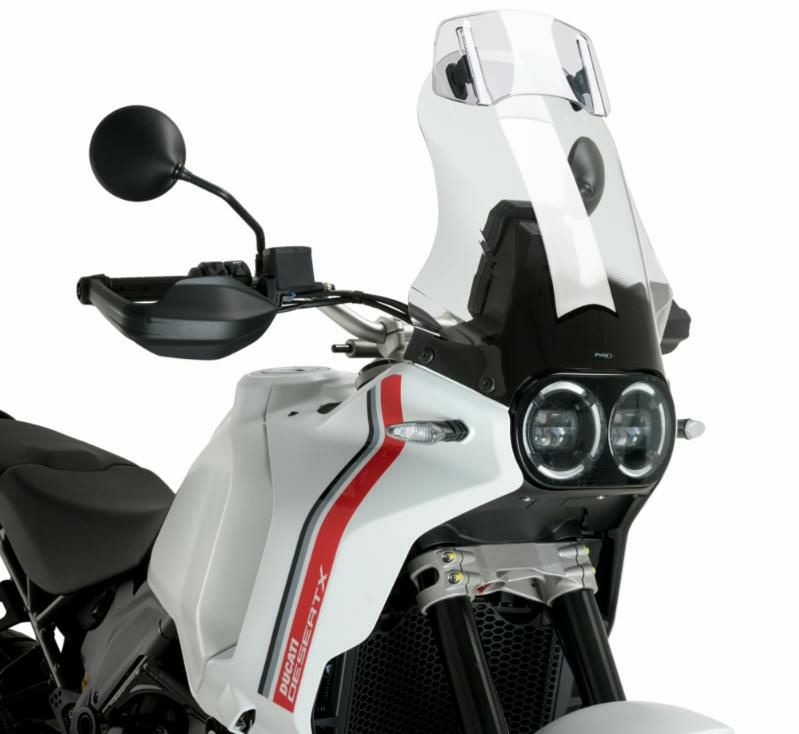 PUIG バイザー付ツーリングプラススクリーン クリア DUCATI デザートX (2022-2024)|モトパーツ 店