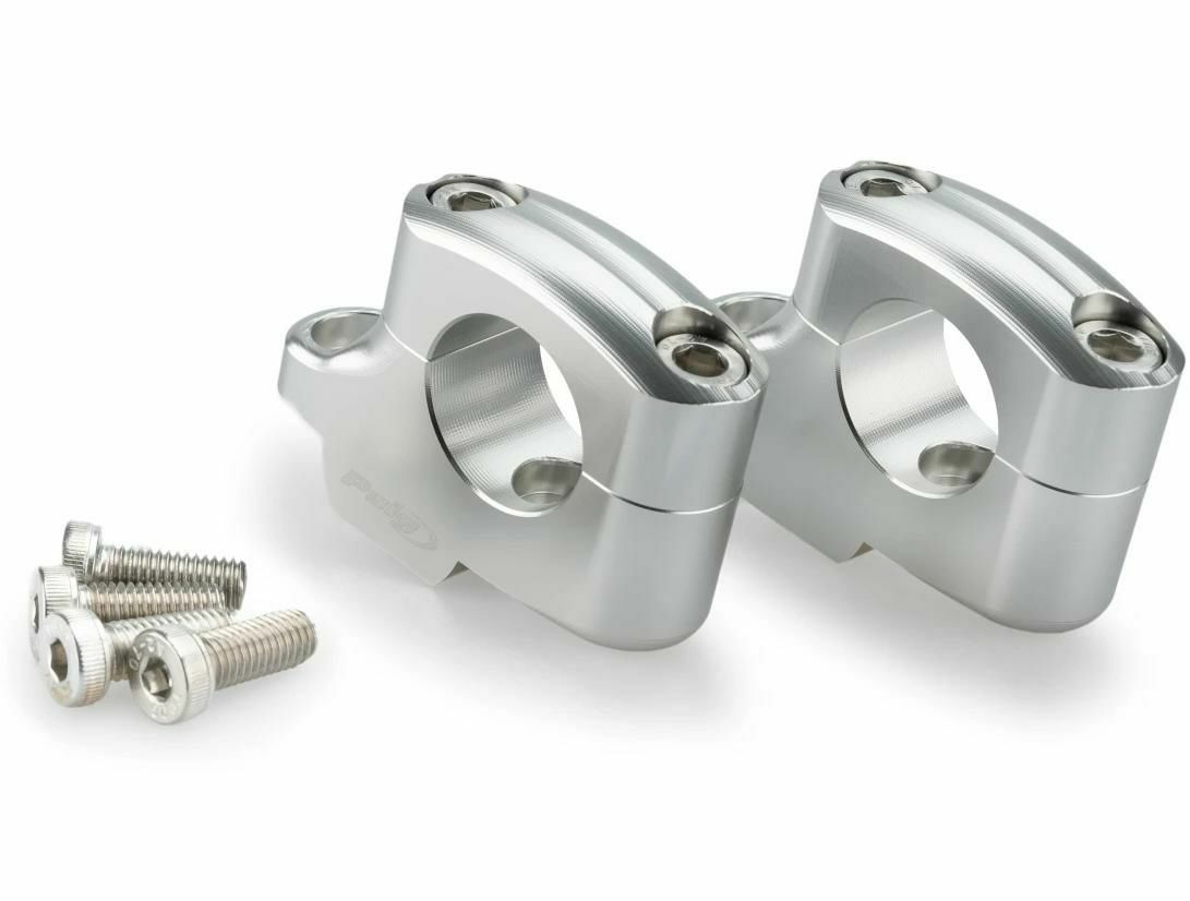 PUIG オフセットハンドルバーライザー 20mmアップ シルバー BMW R12/nineT (2024-)|モトパーツ 店