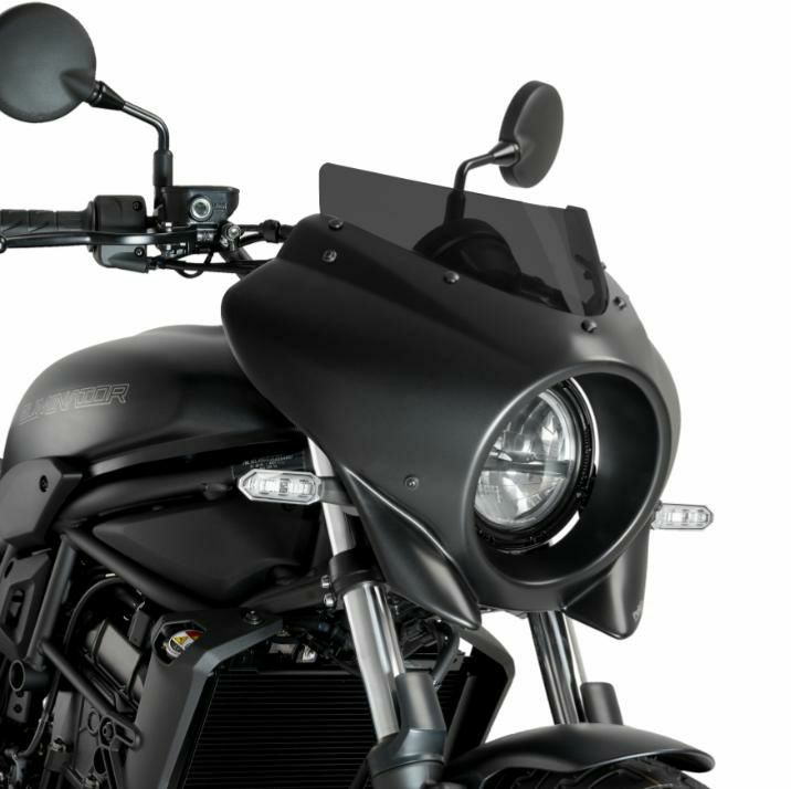 PUIG スポーツスクリーン MIRAGE マットブラックセミフェアリング/ダークスモーク KAWASAKI エリミネーター