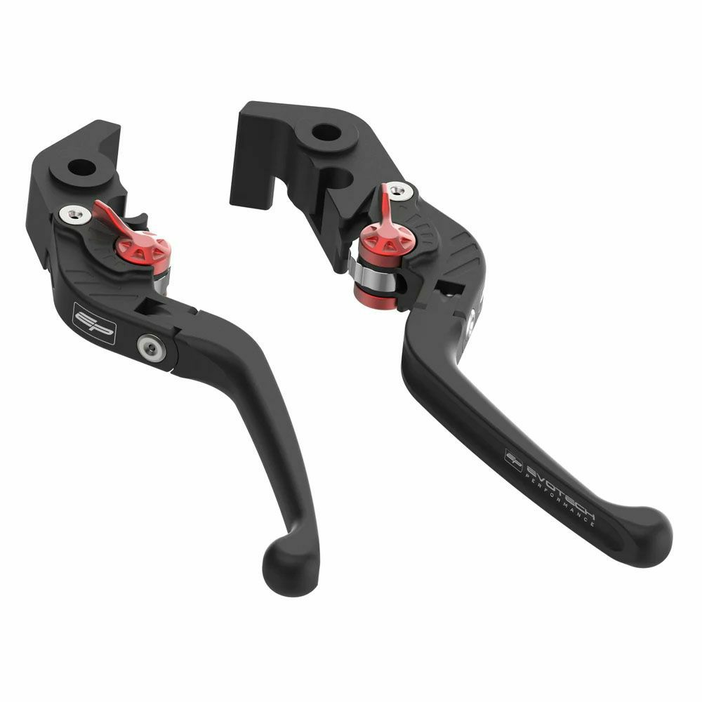 Evotech Performance フォールディングレバーセット(クラッチ+ブレーキ) ブラック kawasaki ZX-10R/10RR