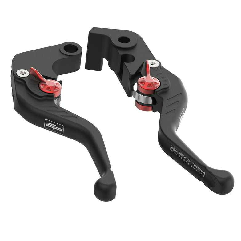 Evotech Performance ショートレバーセット(クラッチ+ブレーキ) ブラック KTM 1290スーパーデュークGT (16-) / R (17-) / R Evo (22-) / RR (21-)