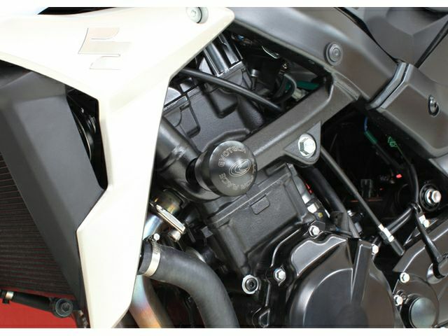【アウトレット】EVOTECH（エボテック） フレームスライダー ブラック スズキ GSR 750 (2009-)