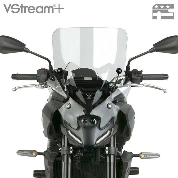 ヤマハ MT-07 25- VStream+ ミドル スクリーン ウインドシールド ライトスモーク NationalCycle｜モトパーツ　店