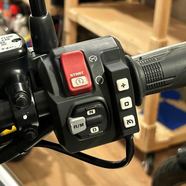 ホンダ NC750X/DCT/Type LD 専用 後付けクルーズコントロールキットホンダカスタムクルーザースイッチ ブラック Veridian Cruise