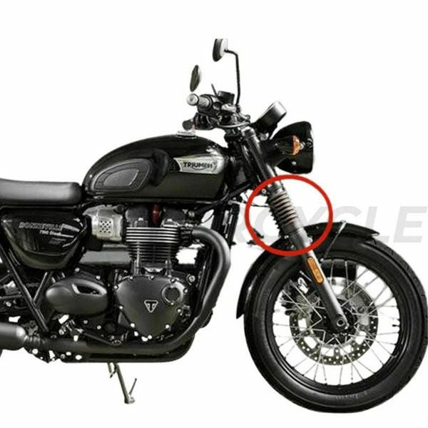 トライアンフ ボバー/T100/T120/ストリート/スピードツイン/ストリート/スクランブラー900 フォークブーツ ブラック REMMOTORCYCLE｜モトパーツ　店