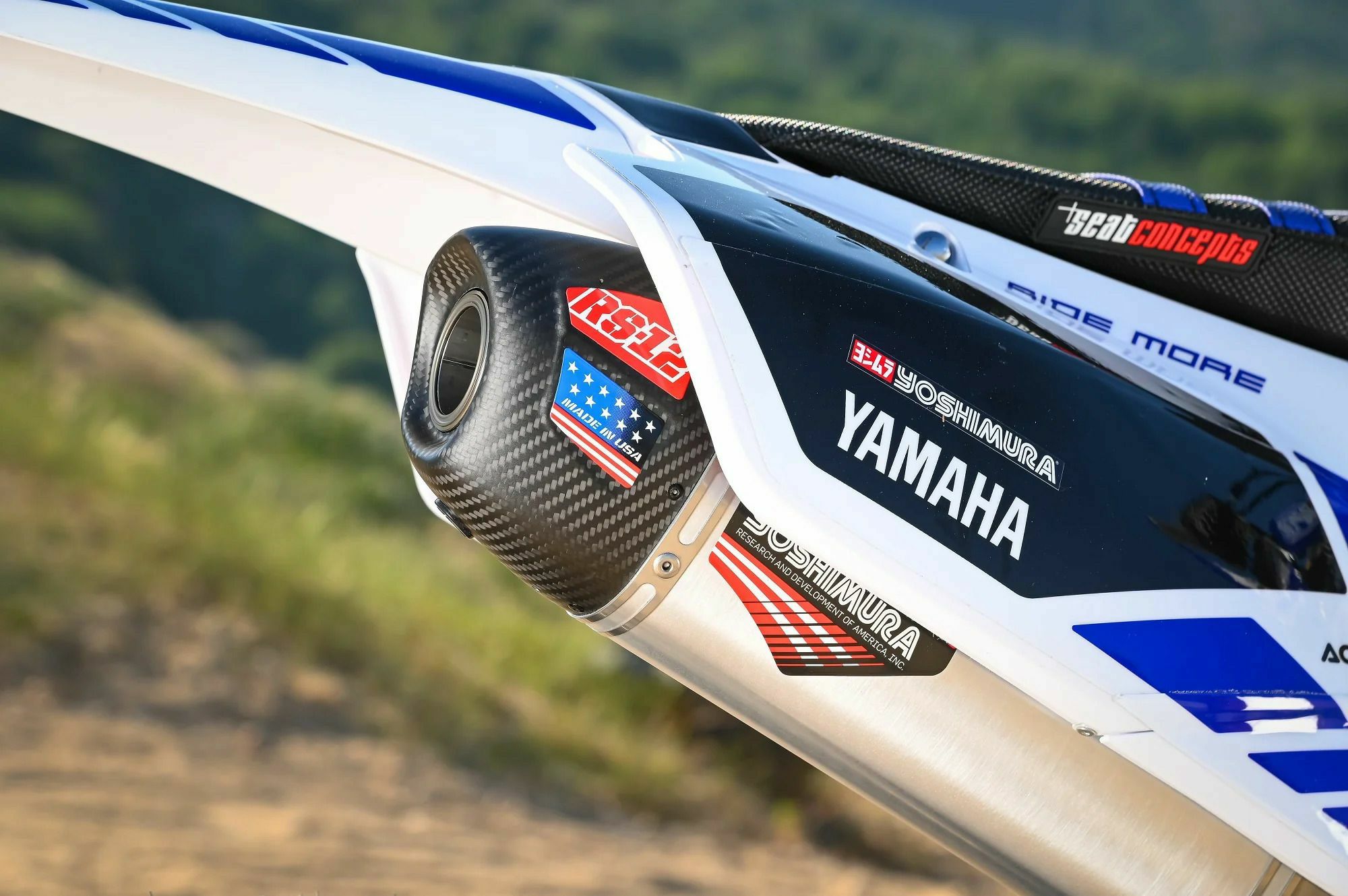 USヨシムラ RS-12 フルシステムマフラー シルバー Yamaha WR250F (2020-2023) / YZ250F (2019-2023) / YZ250FX (2020-2023)