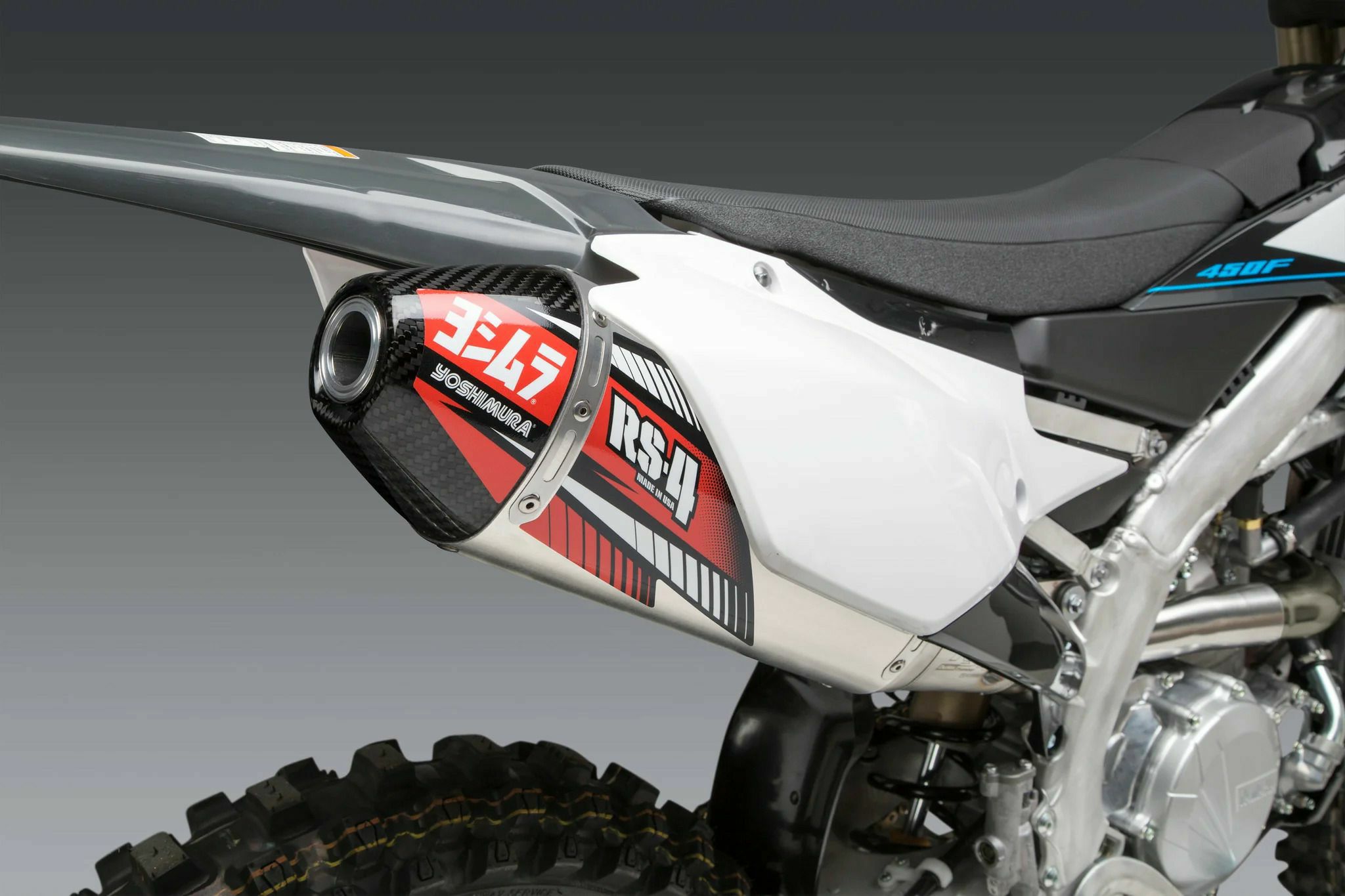 USヨシムラ RS-4 スリップオンマフラー シルバー Yamaha WR450F (2019-2022) / YZ450F (2018-2022) / YZ450FX (2019-2022)｜モトパーツ　店