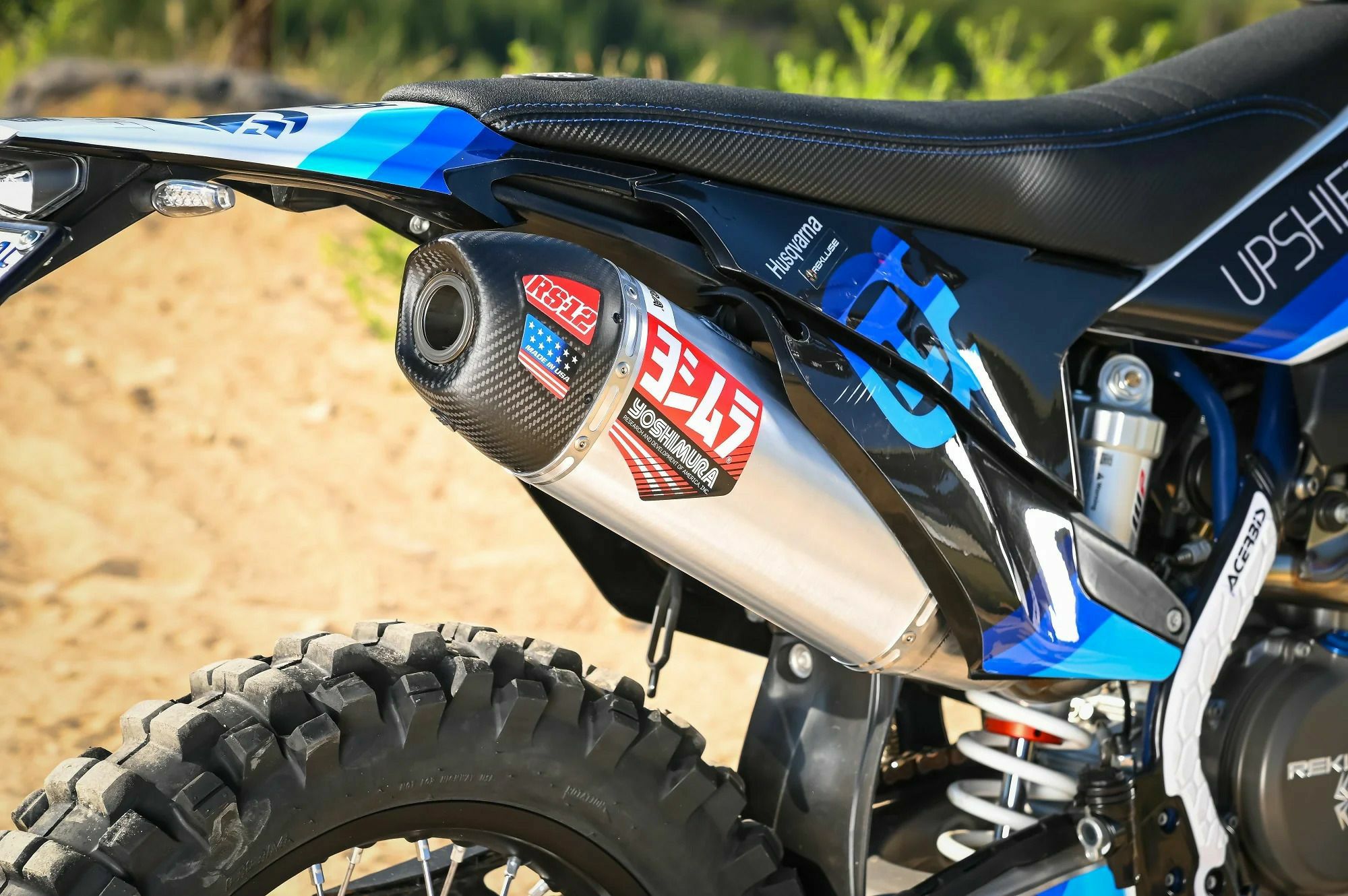 USヨシムラ RS-12 フルシステムマフラー シルバー KTM 500EXC-F (2020-2023) / Husqvarna FE501 (2020-2023)