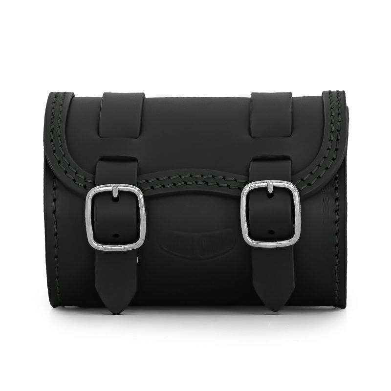 【アウトレット】 レザーツールバッグ Small Round ブラックレザー Ends Cuoio(エンズクオイオ)｜モトパーツ　店