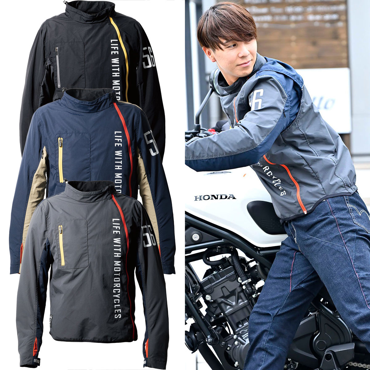 楽天市場】56デザイン ジャケット エクストラ ウォーム フーディ バイク ウェア アウター 56design EXTRA WARM HOODIE :  Motorimoda