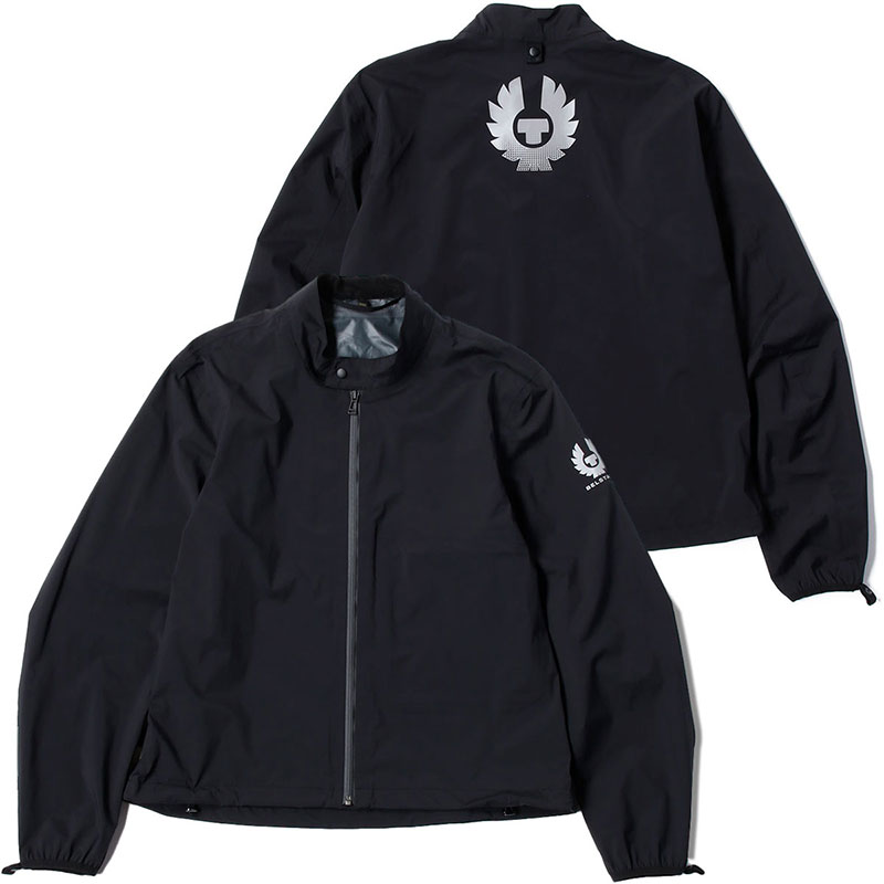 BELSTAFF ブラック キルティングジャケット Belstaffベルスタッフ スタンドカラー VALTHERM ナイロン