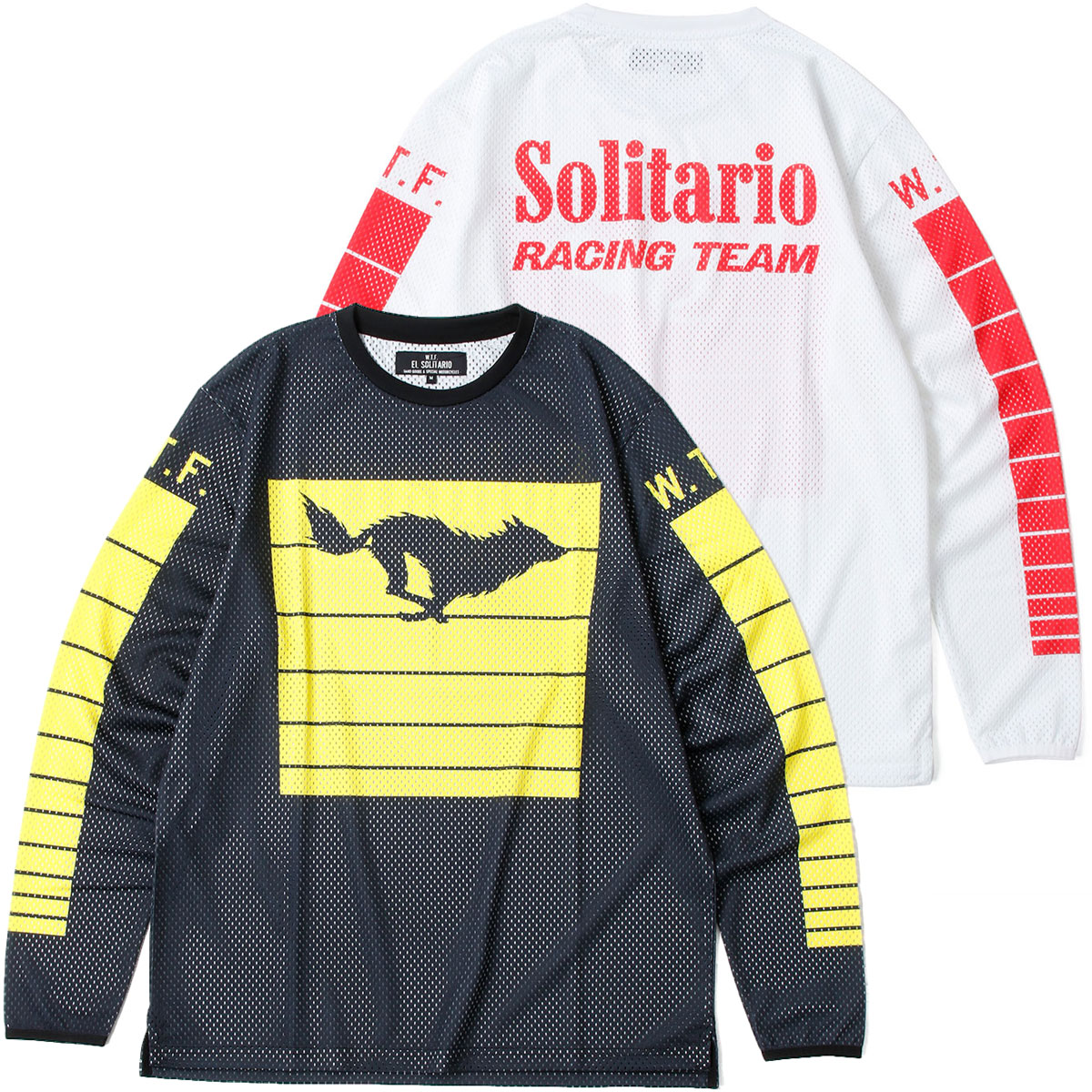 EL SOLITARIO W.T.F. メッシュ長袖カットソー L