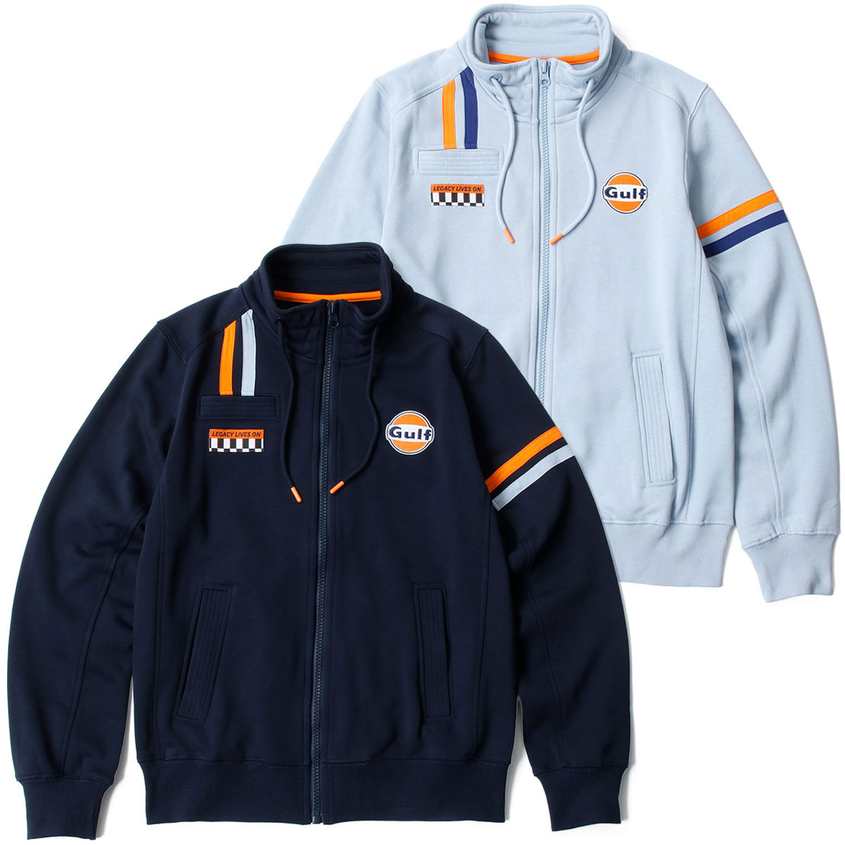 スウェット ガルフ ハイブリッド ジップ ジャケット 車 ウェア GULF Hybrid Zip Jacket