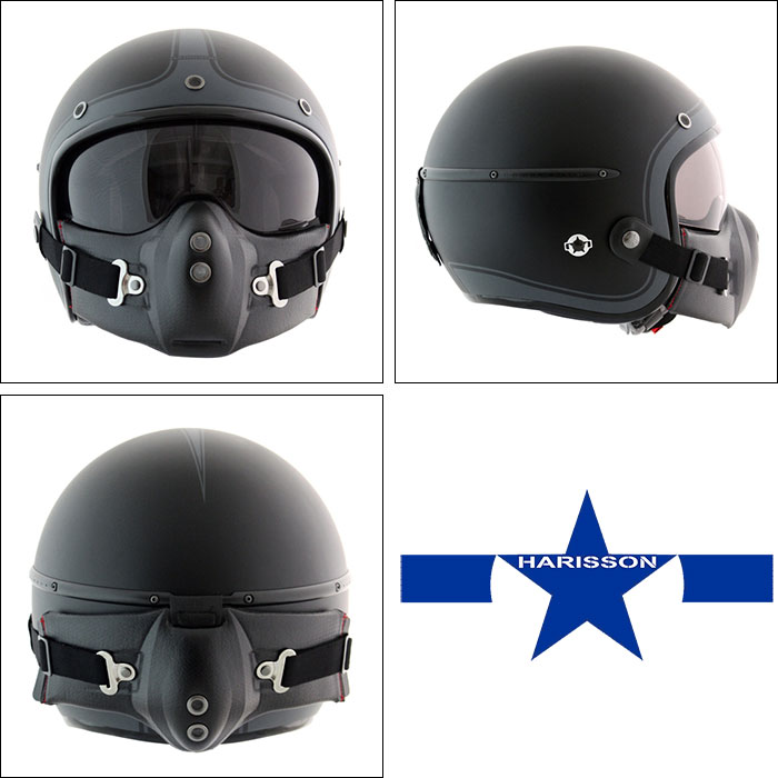 楽天市場 ハリソン Harisson コルセア マットデコ Ca112 Corsair Mat Deco ジェットヘルメット バイク Motorimoda