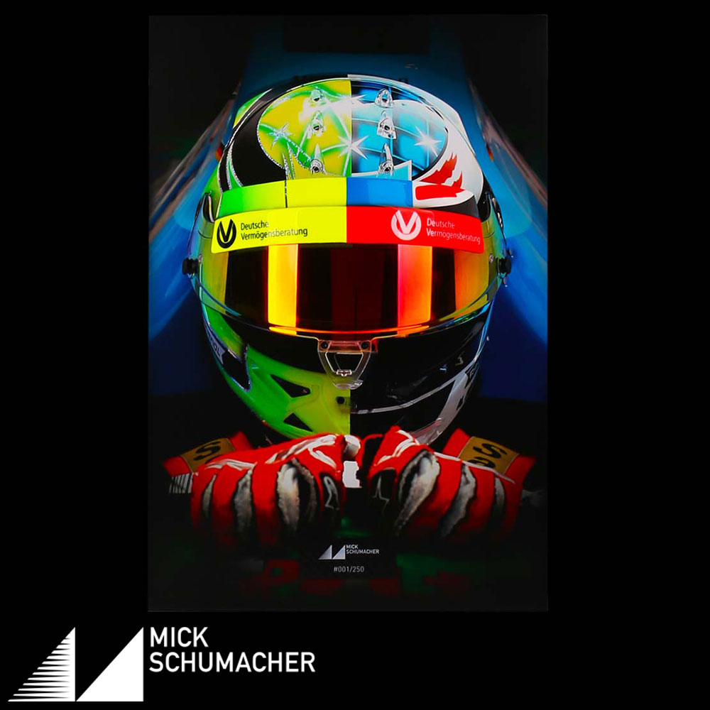 憧れの お取り寄せ ミック シューマッハ 2017年 ベルギーGP デモンストレーション オリジナル ヘルメット バイザー フレーム ベネトン  フォード B194 ミハエル