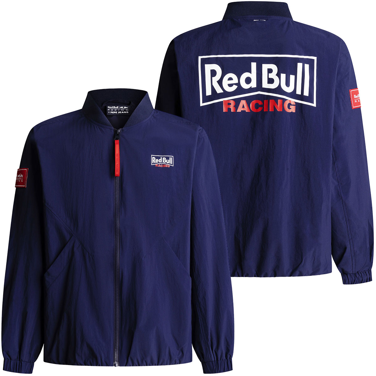 ペペジーンズ ジャケット ぺぺ×レッドブル バックプリント ボンバージャケット モータースポーツ ウェア Pepe Jeans PEPE×RED BULL back print bomber jacket