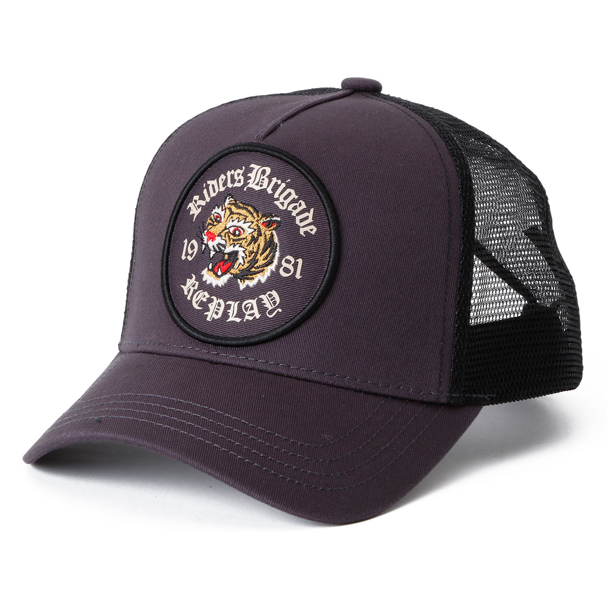 リプレイ 帽子 タイガー パッチ キャップ バイク 雑貨 REPLAY CAP WITH TIGER PATCH