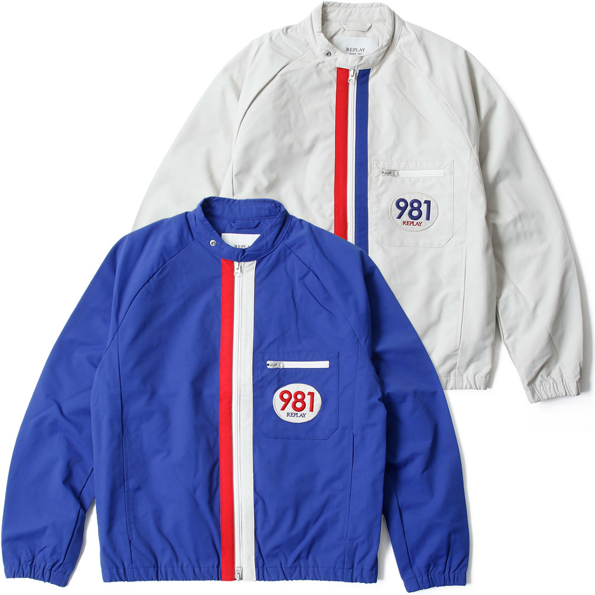 リプレイ ジャケット コントラスト ディテール ジャケット バイク ウェア アウター REPLAY JACKET WITH CONTRASTING DETAILS|Motorimoda