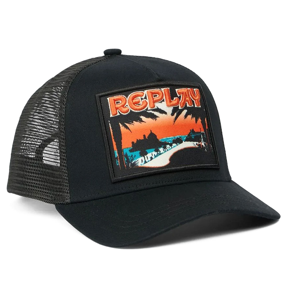 リプレイ 帽子 ロゴ パッチ キャップ バイク 雑貨 REPLAY CAP WITH LOGO PATCH｜Motorimoda