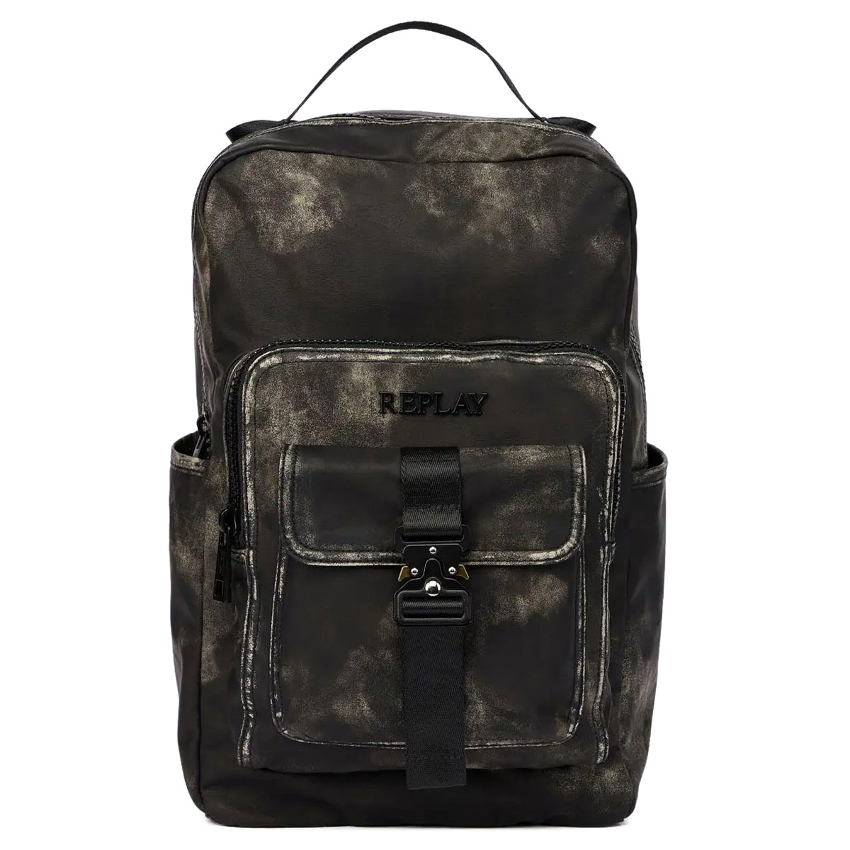 リプレイ ウォッシュド ブラック バックパック バイク バッグ REPLAY BACKPACK IN WASHED BLACK