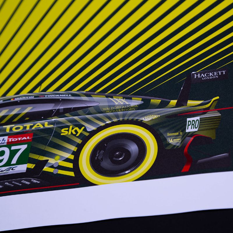 素晴らしい お取り寄せ リカルド カー アートワーク Ricardo Car Artwork Aston Martin Vantage Gte 24 Hours Of Le Mans ポスター Trofej Dinamo Hr