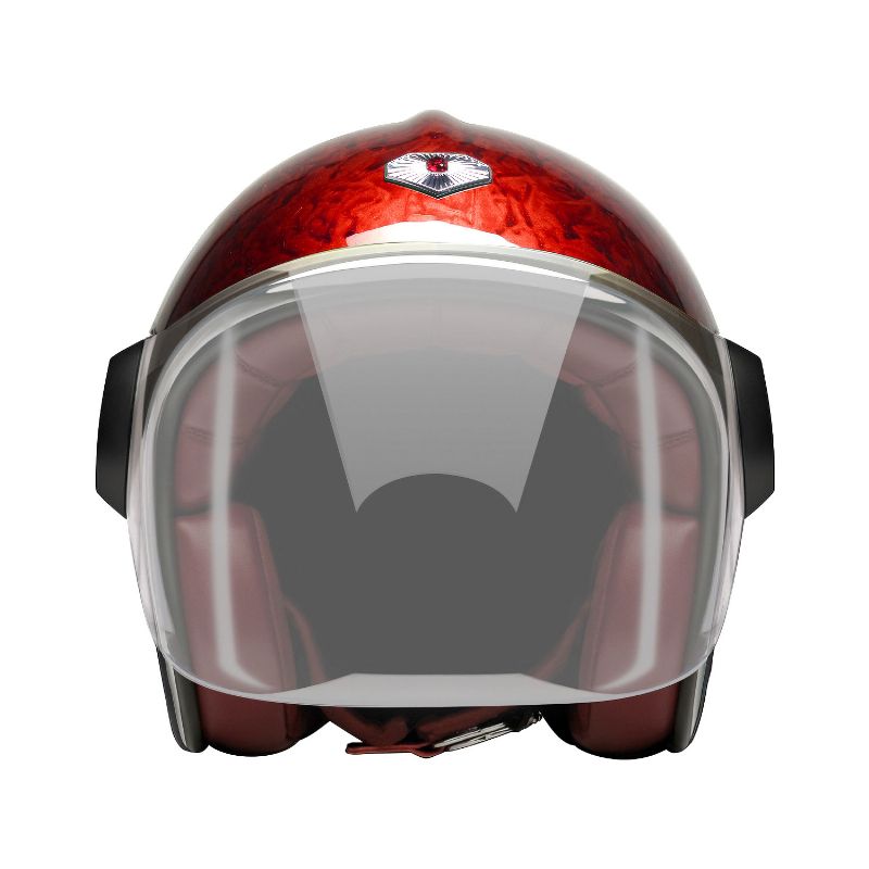グレー ヘルメット 赤いパッチ付き 楽天市場】ジェット ルビー トラジック ハート（ベルベデーレ） バイク
