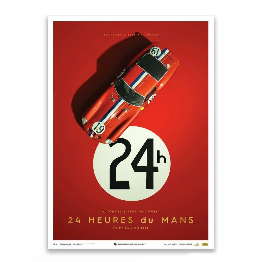 ポスター オートモビリスト フェラーリ 250 GTO 1962年 ル・マン24時間レース コレクターズ エディション ポスター モータースポーツ 雑貨 Automobilist画像