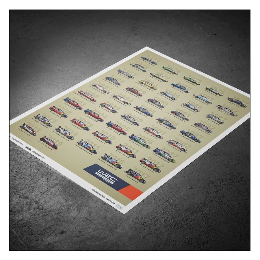 オートモビリスト Automobilist Wrc Constructors Champions 1973 19 47th Anniversary リミテッドエディション ポスター 世界限定1973枚 Salon Raquet De