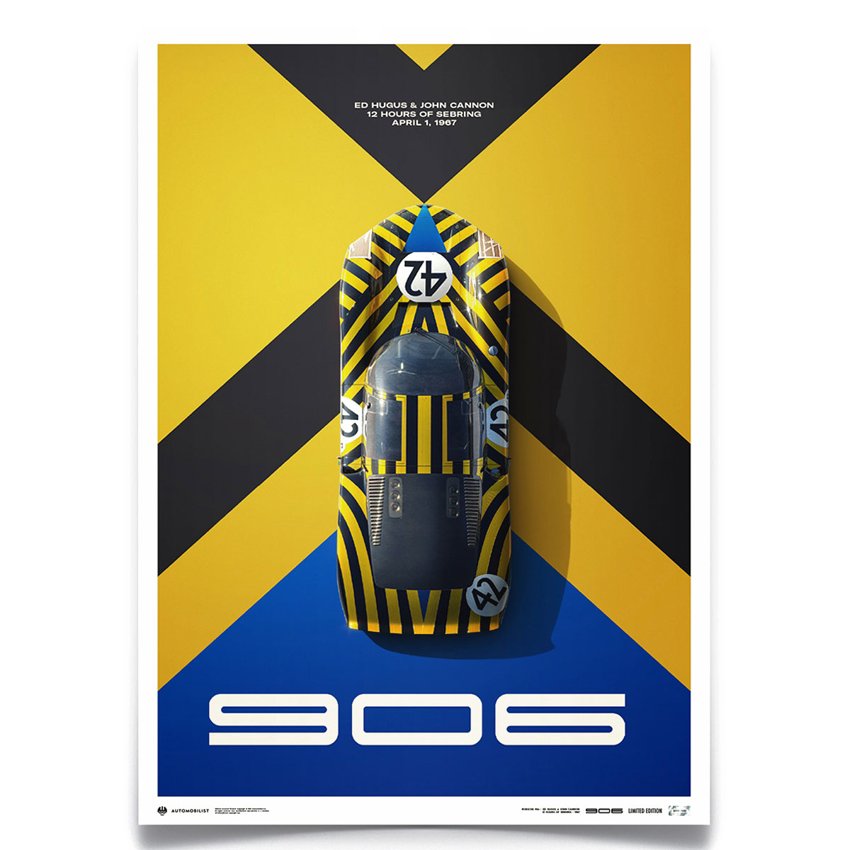 楽天市場】ポスター オートモビリスト ポルシェ 906 セブリング