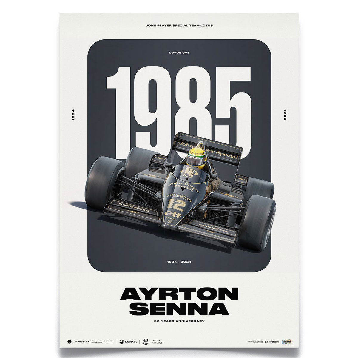○アイルトン・セナ ポスター 1994 San Marino GrandPrix 楽天市場】ポスター オートモビリスト アイルトン・セナ