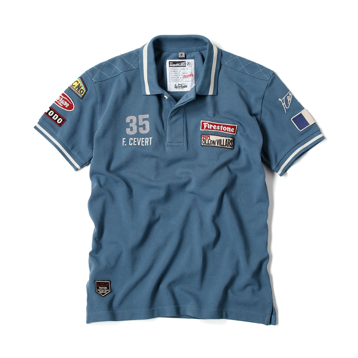 楽天市場 ワーソンモータース Warson Motors Francois Cevert フランソワ セベール 半袖 ポロシャツ メンズ F1 エルフ チーム ティレル Motorimoda