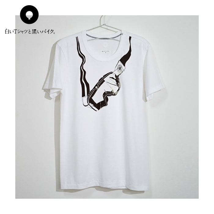 楽天市場 白いtシャツと黒いバイク Tear Off Tシャツ メンズ レディース ユニセックス ホワイト 半袖 日本製 Motorimoda