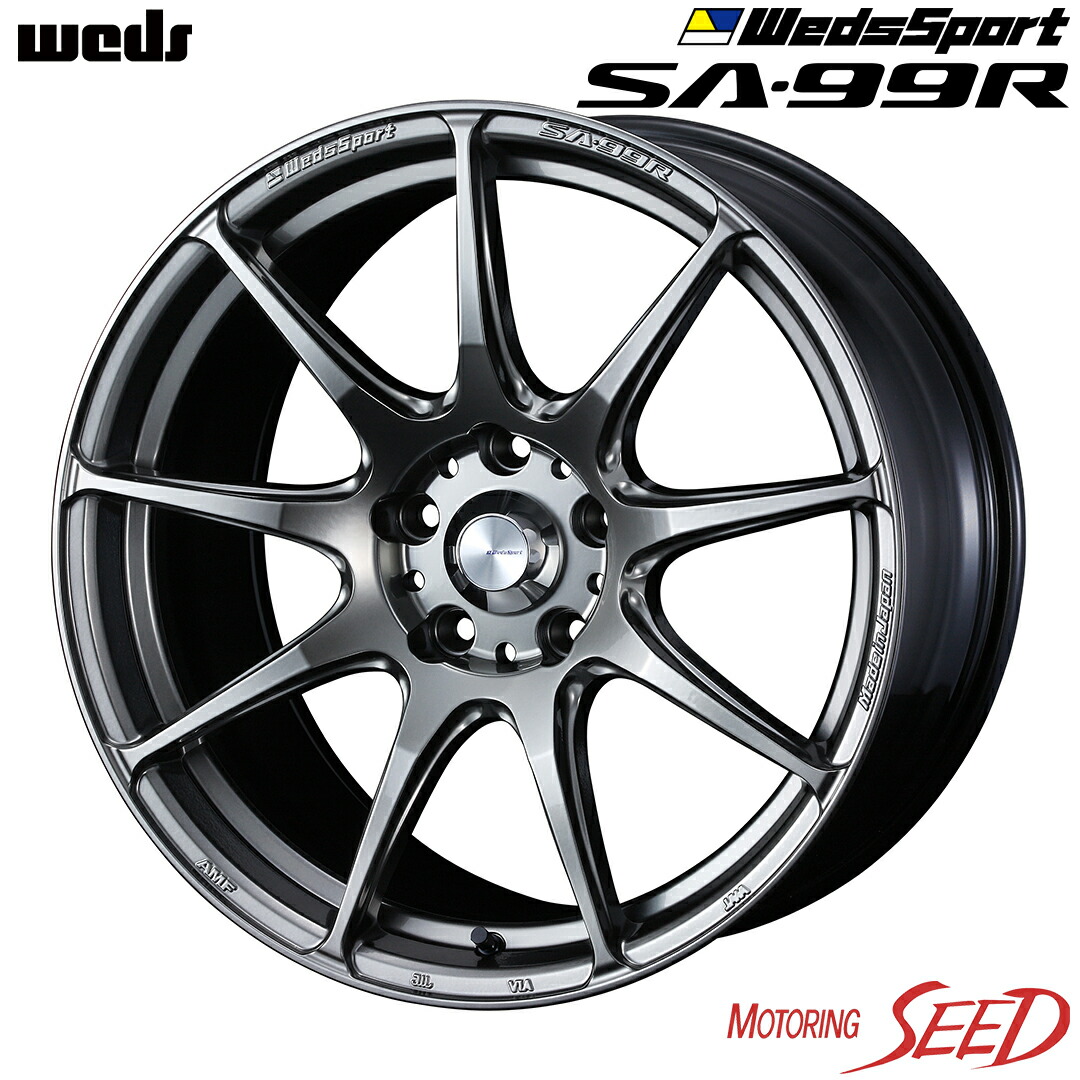 <<新品タイヤ&ホイール>>ウェッズ ウェッズスポーツ SA-99R × ヨコハマ アドバン A052 【スイフトスポーツ等に】 weds WedsSport SA-99R 17×7J 5H 114.3 +48 × YOKOHAMA ADVAN A052 205/40R17 サマータイヤホイール4本セット
