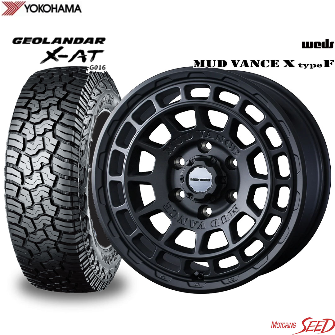 【ハイエース 200系等に】 WEDS MUD VANCE X type F 16×6.5J 6H 139.7＋38 × YOKOHAMA GEOLANDAR X-AT G016 アウトラインホワイトレター 215/65R16 C 109/107Q サマータイヤホイール4本セット 93,737円