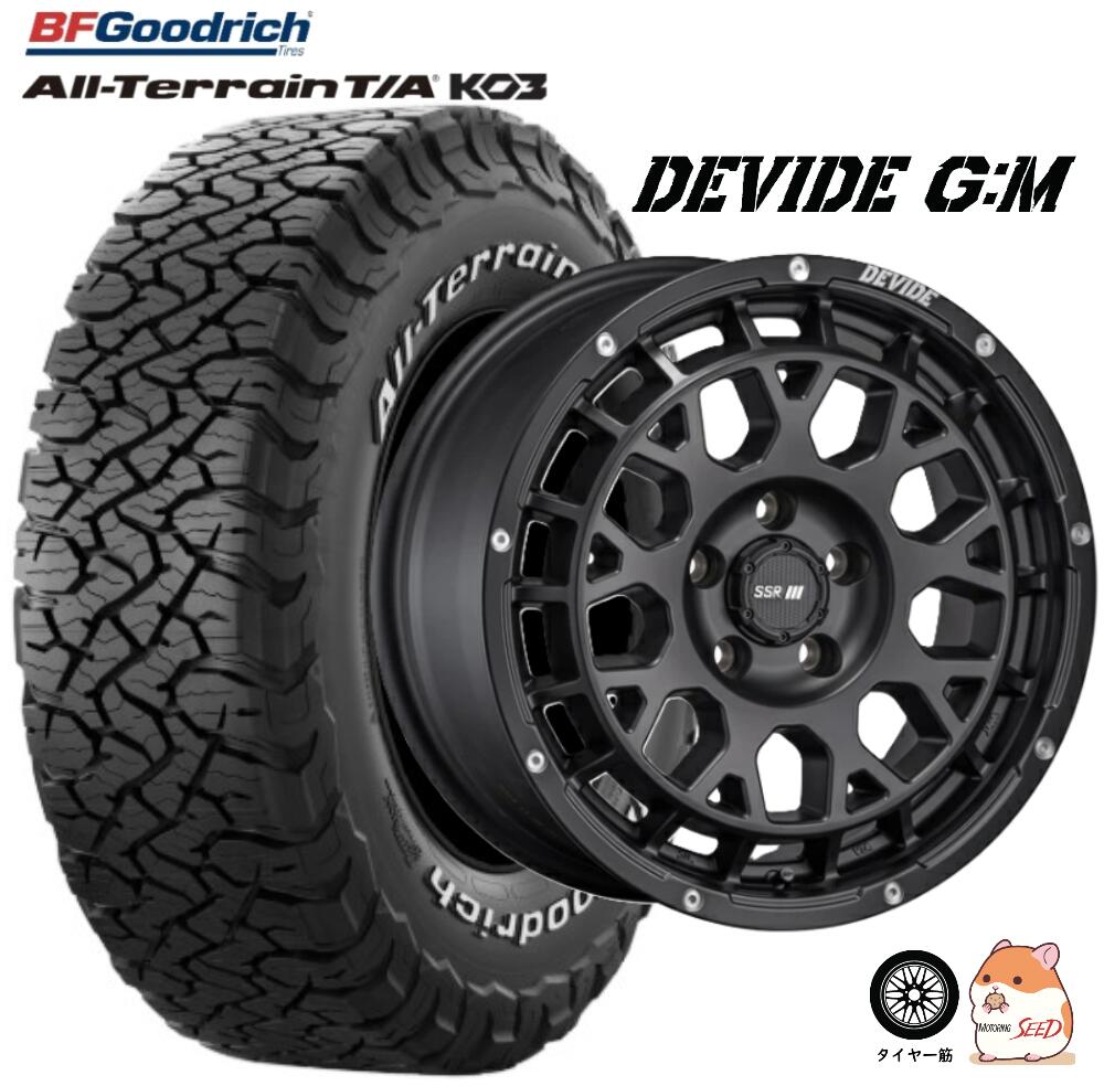 【デリカD:5 RAV4等に】SSR DEVIDE GM 16&times;7.0J 5H 114.3 +35 &times;BFGoodrich ALL-TERRAIN T/A KO3 レイズドホワイトレター LT235/70R16 110/107 サマータイヤホイール4本セット｜モータリングシード 125,500円