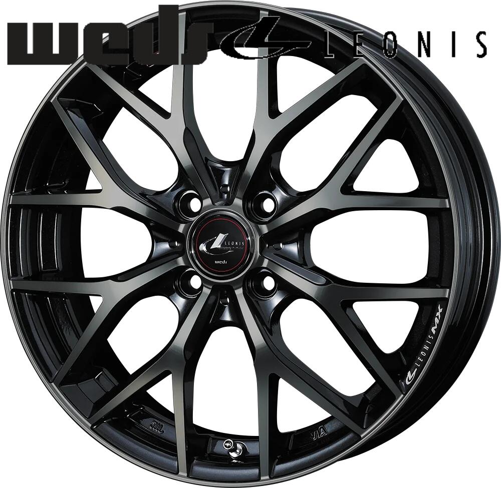 【N-BOX、タントなどに】WEDS LEONIS MX 14ｘ5.5J+42 4-100 ＆ Hankook Kinergy 4S22 新品オールシーズンタイヤ＆新品アルミホイール4本セット！！ 【ハスラー、ワゴンRにも】｜モータリングシード