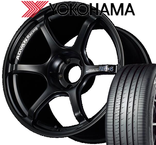 【86/BRZや30プリウスにも】ADVAN Racing RG-4 18x7.5J+50 & YOKOHAMA ADVAN dB V553 225/40R18 サマータイヤ4本アルミホイールセット【カローラセダン、ツーリング、レクサスCTにも】|モータリングシード