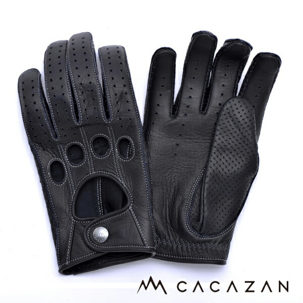 cacazanカカザン ドライビンググローブ　Mサイズ ドライビンググローブ ハーフフィンガー カカザン CACAZAN 革