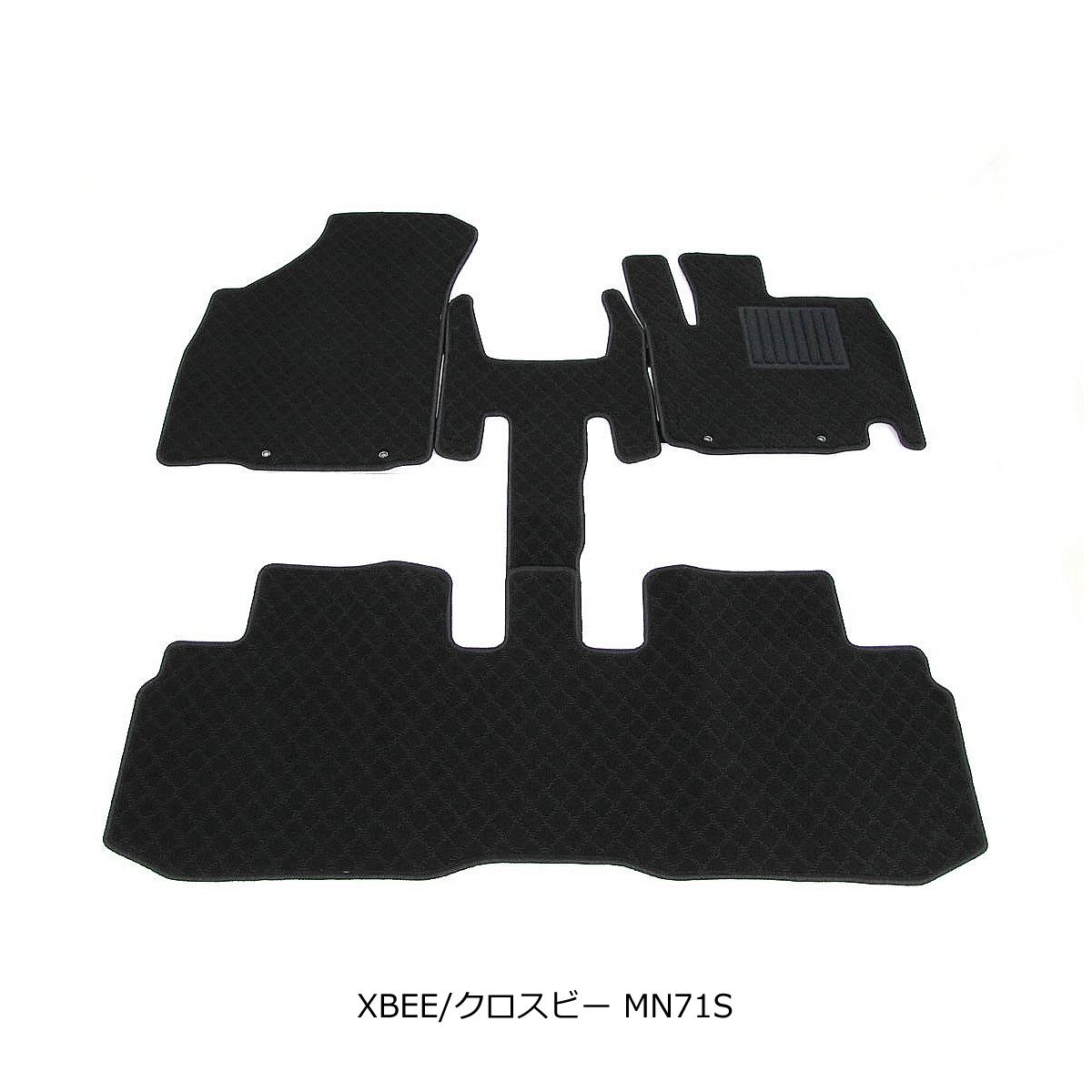 【 即納 】 スズキ XBEE クロスビー MN71S【 H29/12～R4/8 】 フロアマット 日本製 純正タイプ 社外品 フェルト仕様 黒生地 ブラック 車種専用設計 | 030-29-1｜MOTORPOWER