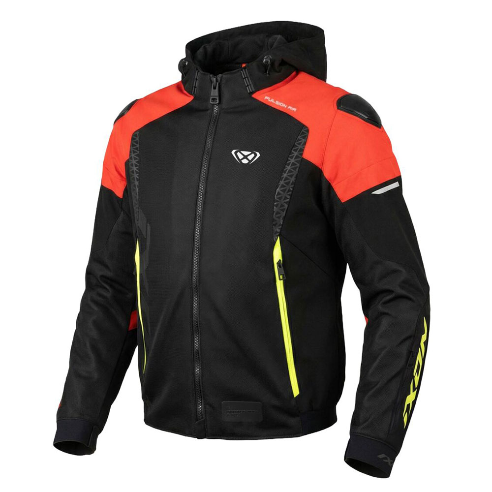 IXON(イクソン) M-PULSION AIR A【メッシュジャケット】BLACK/RED/BRIGHT YELLOW