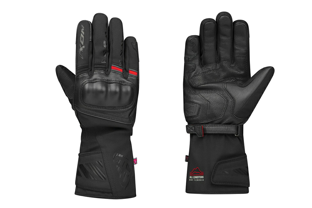 IXON(イクソン)PRO RESCUE 3 ウインターグローブ(BLACK/RED)｜MOTOSALON