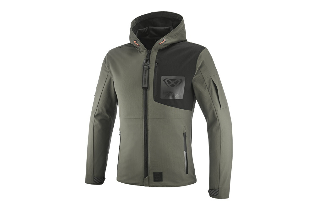 【国内正規取扱商品】IXON(イクソン)M-DISTRICT WR A オールシーズンパーカジャケット(KHAKI/BLACK)｜MOTOSALON