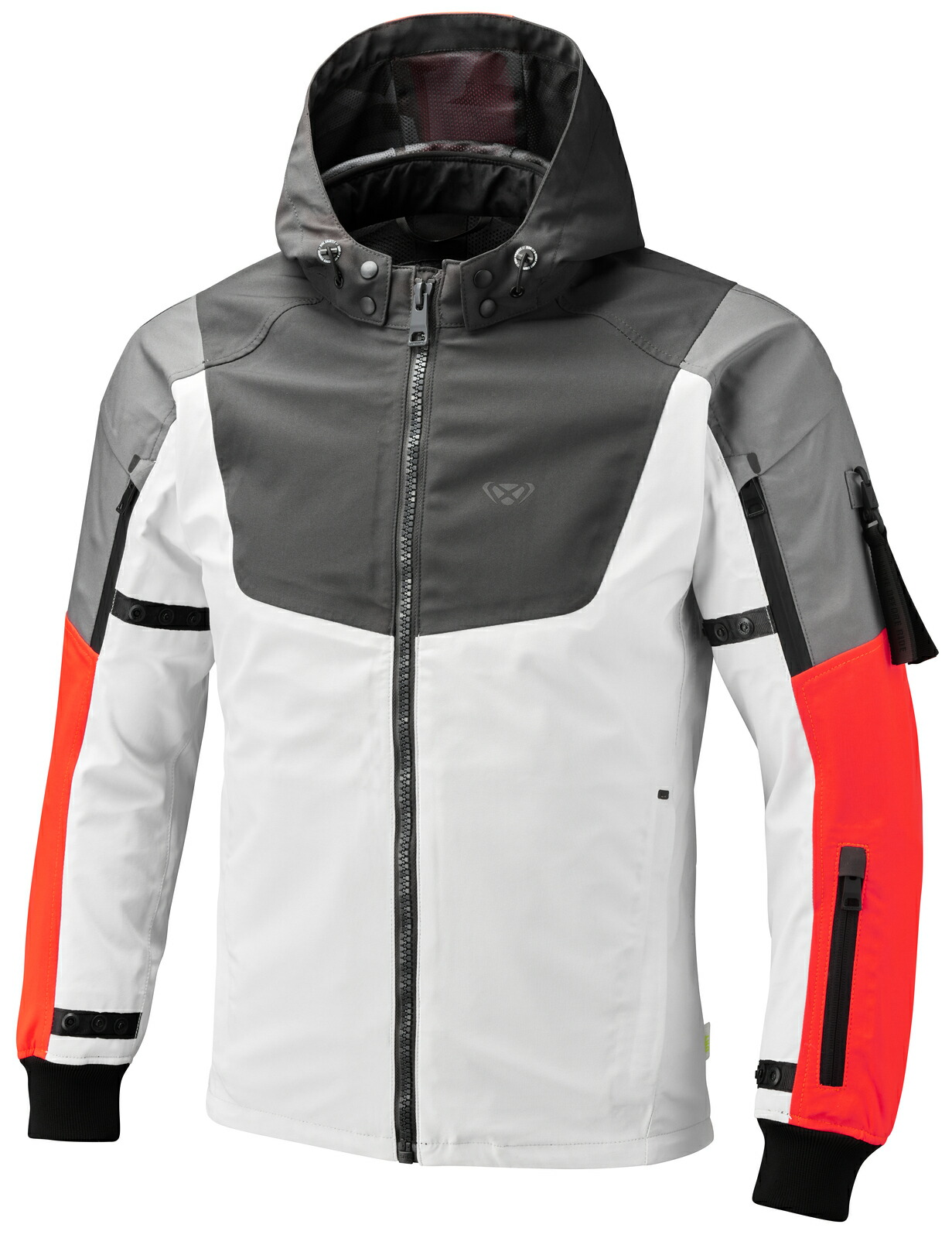 IXON(イクソン) M-BURNING WP A　秋冬オールシーズンジャケット (GREY/BRIGHT RED)