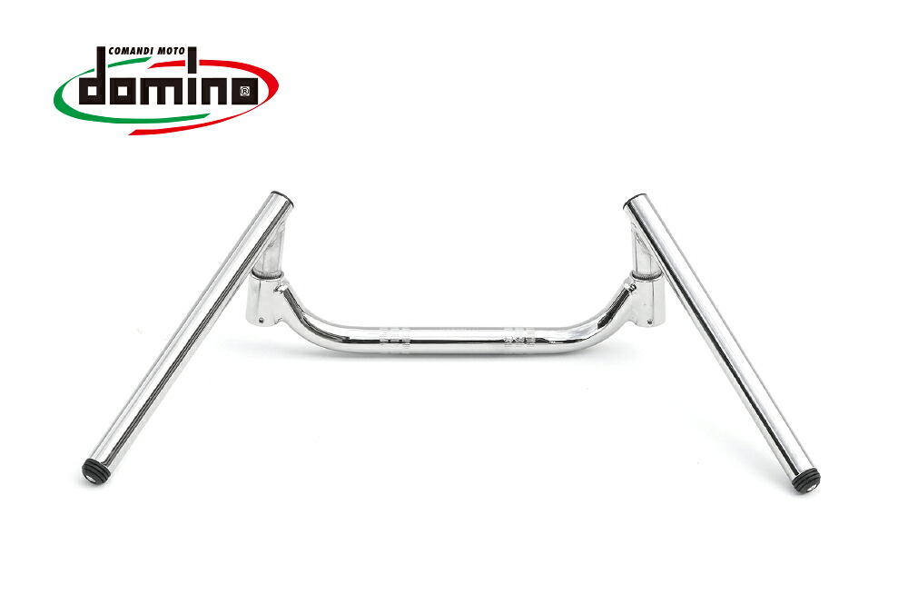 domino(TOMMASELLI) Φ22.2 クロームメッキコンドルプラスハンドル(角度調節可能)イタリア製|MOTOSALON