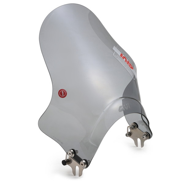 GIVI (ジビ) 22988 バイク用 スクリーン 汎用(ヘッドライトステークランプ) セミスモーク A201 小型ウインドスクリーン|二輪用品店 MOTOSTYLE 店