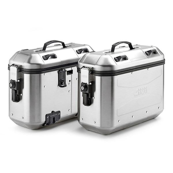 GIVI (ジビ) 26014 バイク用 サイドケース 各36L 左右セット アルミ製 TREKKER DOROMITIシリーズ DLMK36A PACK2 シルバー