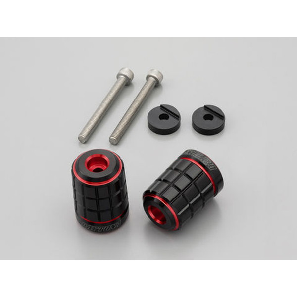 デイトナ 37032 PREMIUM ZONE(プレミアムゾーン) バイク用 バーエンド ヤマハ(M6)用 BRICK レッド