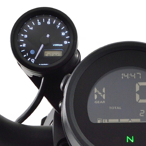 デイトナ 39913 VELONA(ヴェローナ) バイク用 電気式 タコメーター レブル250/500(20-23)専用 3色LED φ48 9000rpm表示|二輪用品店 MOTOSTYLE 店