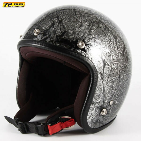 72JAM Helmet JCP-17 RASH シルバーラップベース グロス仕上げ FREEサイズ(57-60cm未満)